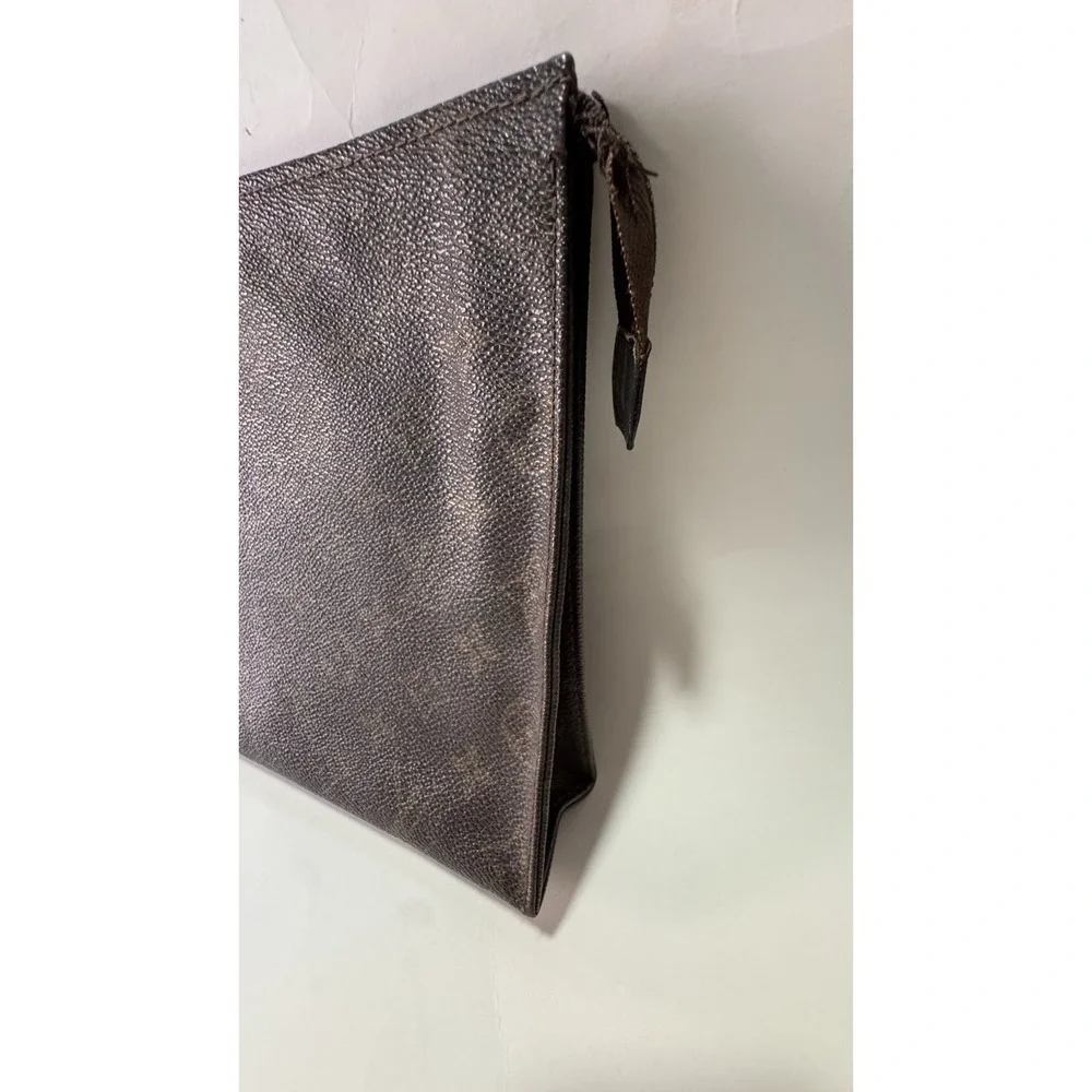 Louis Vuitton ClutchPouch Bag LV Monogram Brown Zipper Closure